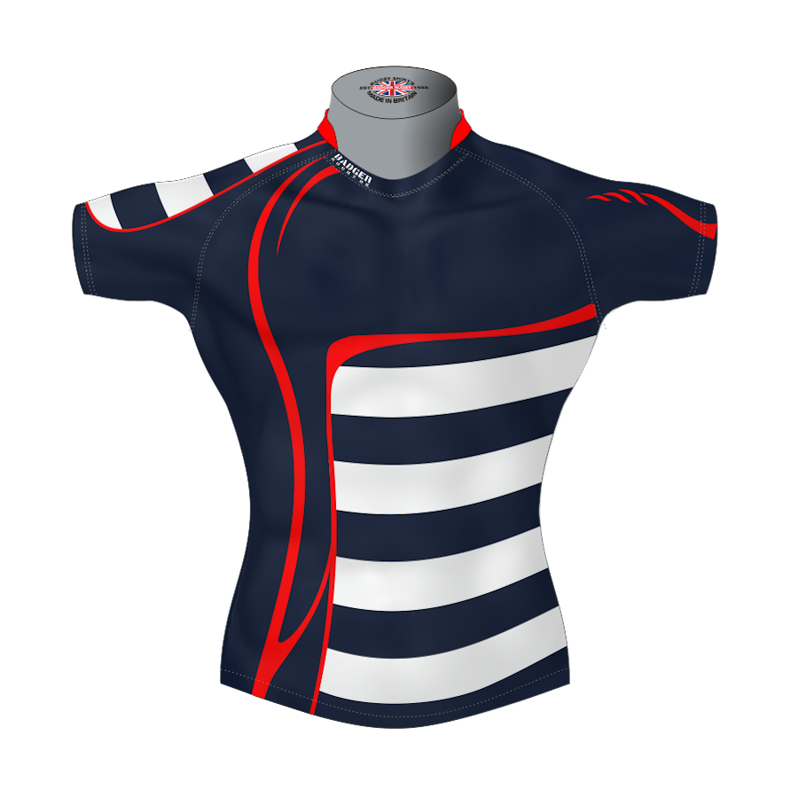 Stylish Custom Rugby Shirt TMS 625 Stockholm Sharks Kit Shop